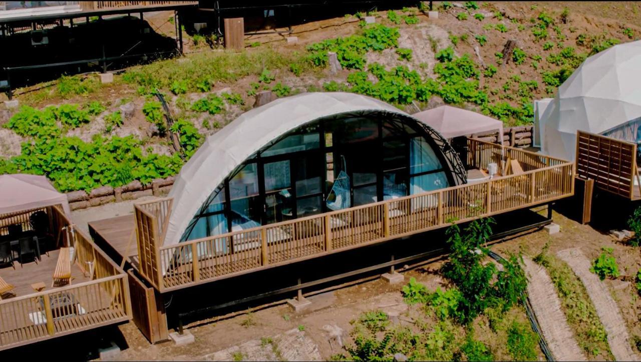 Mt.Fujiグランピングテラス　嶺乃華 Hotel ฟูจิคาวากุจิโกะ ภายนอก รูปภาพ